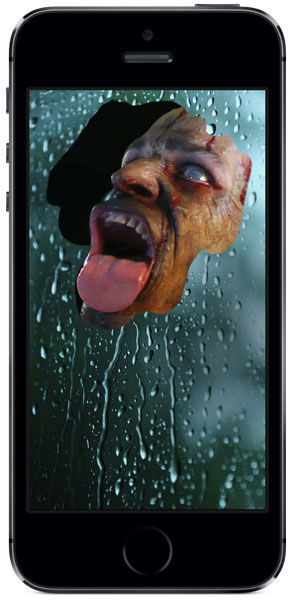 Igor Mortis licking the screen